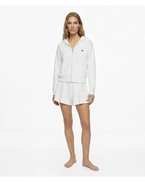 KARL LAGERFELD Ikon Choupette Fluffy Loungewear Shorts - White