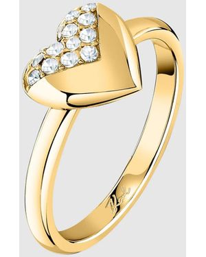 KARL LAGERFELD Heart Charm Ring - Metallic
