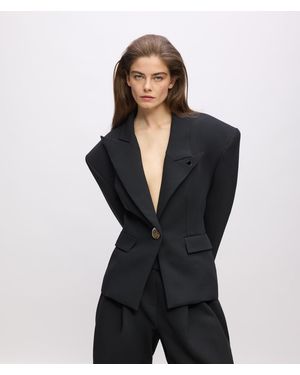 KARL LAGERFELD Kl Studio Voluminous Blazer - Blue