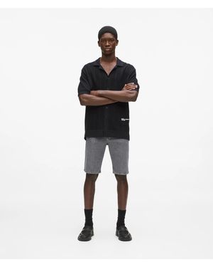 KL Jeans Slim Denim Shorts - Black
