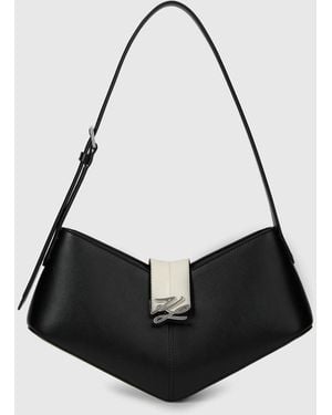 KARL LAGERFELD K/Studio Autograph Monochrome Shoulder Bag - White