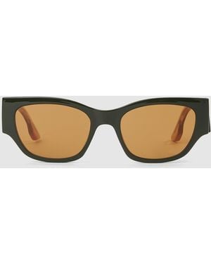 KL Jeans Deep Arm Sunglasses - Natural
