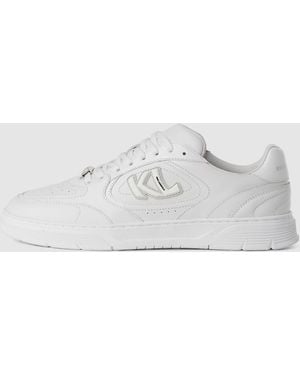 KL Jeans Kourtney Monogram Trainers - White