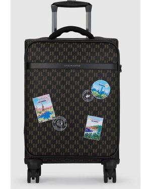 KARL LAGERFELD Ikon Monogram Trolley Case - Black