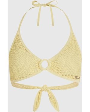 KARL LAGERFELD Crochet Triangle Bikini Top - Multicolour
