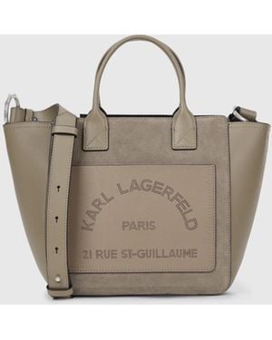 KARL LAGERFELD K/Daily Small Suede Tote Bag - Multicolour