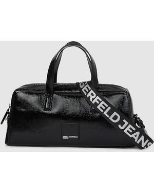 KL Jeans Glossy Bowling Bag - Black