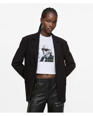 KL Jeans Klj X Pietro Terzini Oversized Boxy Blazer - Black