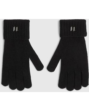 KARL LAGERFELD K/Monogram Knit Gloves - Black