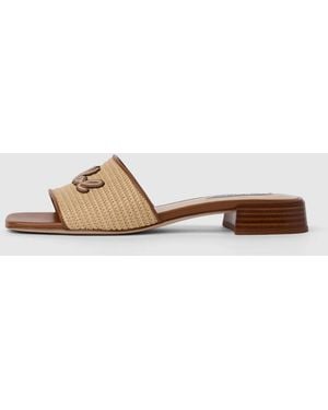 KARL LAGERFELD Petalo Ii Heeled Sandals - Natural