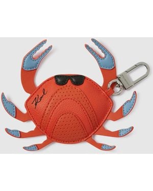 KARL LAGERFELD Ikon Crab Keychain - Red
