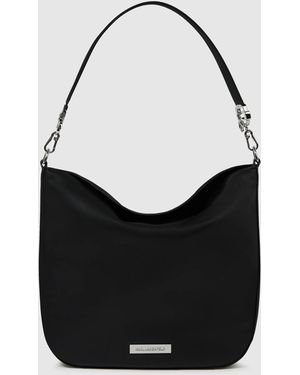 KARL LAGERFELD Ikon Smooth Hobo Bag - Black