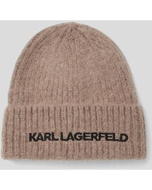 Karl Lagerfeld K/essential Beanie - Brown