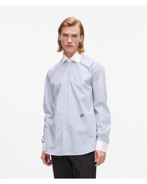 KARL LAGERFELD Striped Shirt - Blue