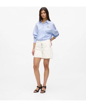 KARL LAGERFELD Ikon Denim Shorts - Blue
