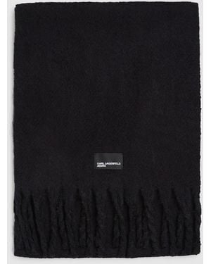 KL Jeans Flauschiger Schal, Damen, Größe - Schwarz