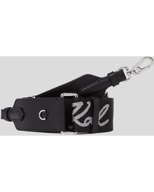 Karl Lagerfeld K/signature Webbing Strap - Black