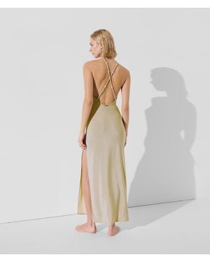 Karl Lagerfeld Shimmer Beach Dress - White