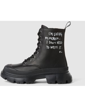 KL Jeans Trekka Max Karl Quote Boots - Black