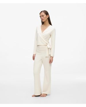 KARL LAGERFELD Loungewear Flared Trousers - White