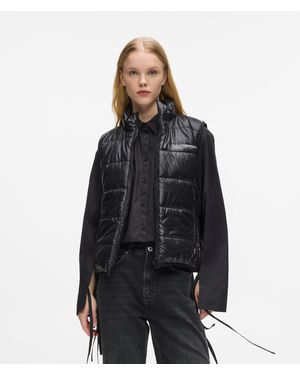 KL Jeans Reversible Padded Gilet - Black