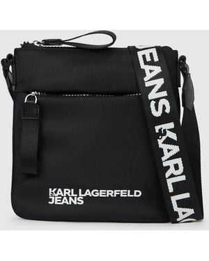KL Jeans Sac À Bandoulière En Nylon, Homme, Taille - Noir