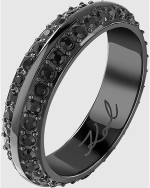 KARL LAGERFELD Crystal Ring - Grey