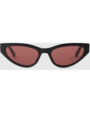 KARL LAGERFELD Signature Cat-Eye Sunglasses - Pink