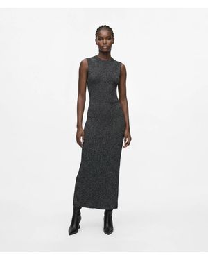 KL Jeans Metallic-Strickkleid, Damen, Größe - Weiß