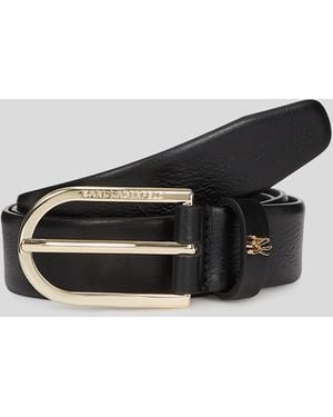 Karl Lagerfeld K/autograph Pin Belt - Black
