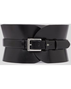 KARL LAGERFELD K/Essential Belt - Black