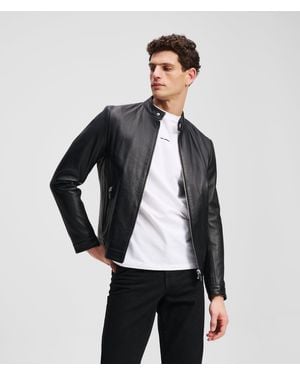 Karl Lagerfeld Leather Jacket - Black