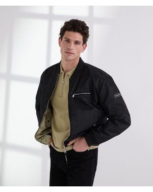 Karl Lagerfeld Reversible Bomber Jacket - Black