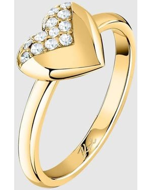 KARL LAGERFELD Heart Charm Ring - Metallic