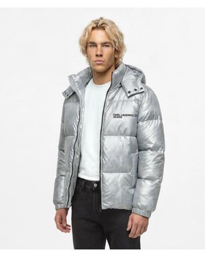 KL Jeans Shiny Puffer Jacket - Grey