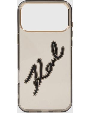 KARL LAGERFELD Signature Iphone 17 Pro Max Case - White