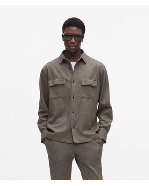 KARL LAGERFELD Patch Pockets Shirt - Brown