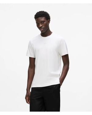 KARL LAGERFELD Monogram Modal Blend T-Shirt - White