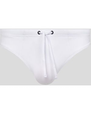 Karl Lagerfeld Karl Logo Swim Briefs - White