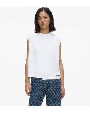 KL Jeans Seam Detail Tank Top - White