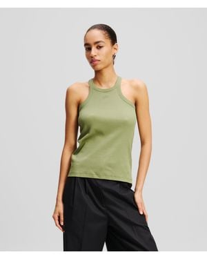 Karl Lagerfeld Autograph Tank Top - Green