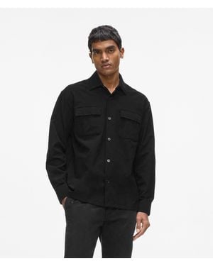 KARL LAGERFELD Chest Pocket Shirt - Black
