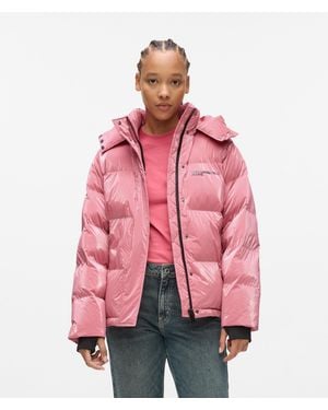 KL Jeans Pearlised Puffer Jacket - Red