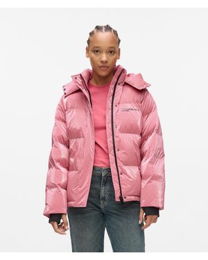 KL Jeans Pearlised Puffer Jacket - Red