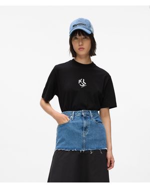 KL Jeans Regular-Fit Monogram T-Shirt - Black