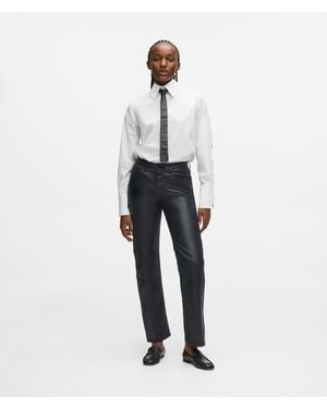 KARL LAGERFELD Coated Straight Jeans - White
