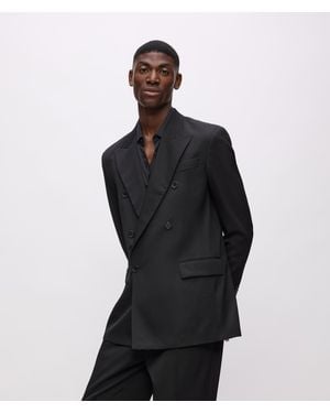 KARL LAGERFELD Kl Studio Wool Blazer - Black