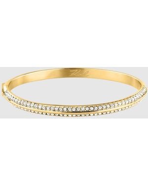 KARL LAGERFELD Cryrstal Bangle - Natural