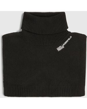 KL Jeans Logo Bib Scarf - Black