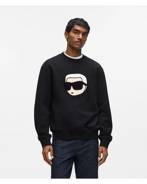 KARL LAGERFELD Exclusive Ikon Karl Bold Graphic Sweatshirt - Blue